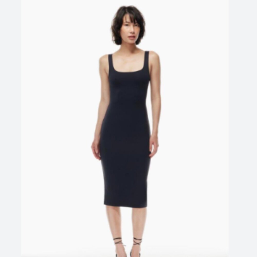 Babaton Contour Squareneck Midi Dress, Size 0